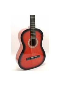 Resim Klasik Gitar 4/4 Tam Boy Kırmızı Renk Gitar-Kılıf 