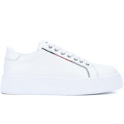 Resim Tamer Tanca Erkek Hakiki Deri Beyaz Sneakers & Spor Ayakkabı 