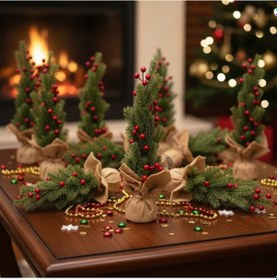 Resim Mini Yapay Kokina Yılbaşı Ağacı 