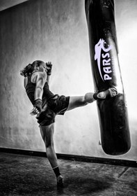 Resim Pars Salon Tipi Profesyonel Boks Torbası Kum Torbası 180 X 40 Cm Siyah 