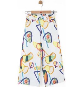 Resim Nk Kids Kız Çocuk Rainbow Pantolon 58503 Ekru-mavi Ekru - Mavi 
