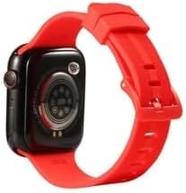 Resim PSR aksesuar Kırmızı KRD-23 Zore Kordon-Kırmızı Watch 38mm ile uyumlu 