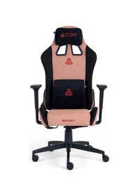 Resim Titanseat Beast Roseum Kumaş Oyuncu Koltuğu Gri - Pembe 