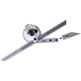 Resim Asimeto AS-490066 Üniversal Açı Ölçer Çubuk Büyüteçli 150 mm 