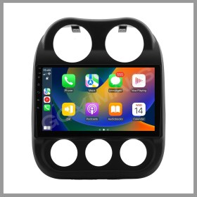 Resim Govimaks Jeep Compas 2010-2016 8 GB Ram 128 GB Hafıza Androıd Multımedıa Teyp 