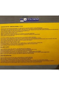 Resim Cata Ct-203 Kablosuz Kapı Zili Kahverengi Desenli 