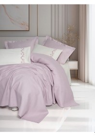 Resim Cotton Box Serenity Bambu Çift Kişilik Pike Takımı Vaila Lila Lila 