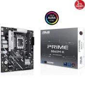 Resim ASUS PRIME B860M-K SOKET 1851P DDR5 DP/HDMI SATA3 USB3.2 mATX ANAKART 
