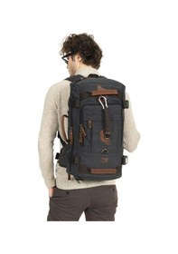 Resim Necati Çanta 15,6 Laptop Bölmeli Kanvas Kumaş Dağcı & Seyehat & Günlük Çok Gözlü Hem Sırt Hem Omuz & El Çantası Siyah-1612 Siyah 