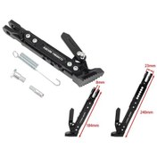 Resim Üniversal Yan Sehpa Set Ayarlı Alüminyum Siyah 