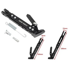 Resim Üniversal Yan Sehpa Set Ayarlı Alüminyum Siyah 