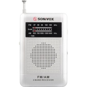 Resim Alhay Gümüş Renk Cep Tipi Analog Fm Radyo VS-R115 (4401) 