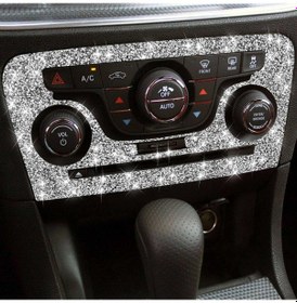 Resim Dodge Charger 2011-2014 Araba Ac Kontrol Cd Paneli Elmas Dekoratif Etiket, Soldan Sürücü 1 Adet 