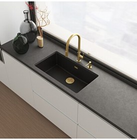 Resim Franke Maris Slim Clear Water Spiralli Filtreli Gold Armatür 