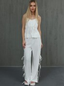 Resim Genel Markalar eyesof Fiyonklu Bluz Takım - Beyaz 