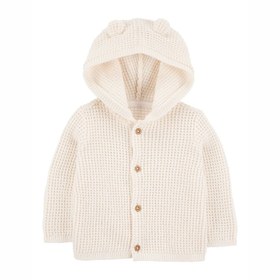 Resim Carter's Layette Bebek Hırka - Ekru / 3 Ay 