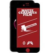 Resim iPhone Uyumlu 7 Tam Kaplayan Mat Seramik Ekran Koruyucu - Siyah 