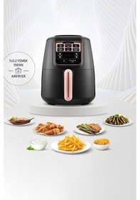 Resim Karaca Air Pro Cook XL 2 in 1 Konuşan Airfryer Fritöz 4 Kişilik 