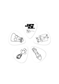 Resim Planet Waves 1cwh4-10js Pena Joe Satriani 10 Adet Medium Beyaz 