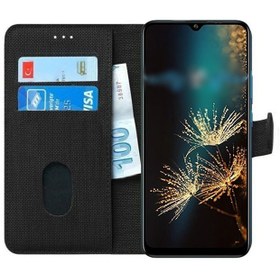 Resim Xaiomi Redmi Note 8 Kılıf Kumaş Cüzdan Kılıf Kapaklı Kılıf 