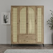 Resim Merlin Mobilya Diamond 4 Hazeran Kapaklı 2 Çekmeceli Dolap 