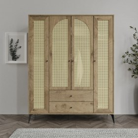 Resim Merlin Mobilya Diamond 4 Hazeran Kapaklı 2 Çekmeceli Dolap 