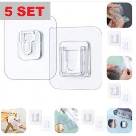Resim Geçmeli Klips Eşya Sabitleme Askısı 5 Set Çok Renkli 
