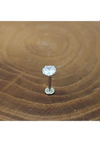 Resim Aya Tasarım Gümüş Renk Helıx Tragus Kıkırdak Piercing 