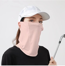 Resim Elmpaly Yazlık Yüz Siperi: Tam Yüz Ve Boyun Koruması, Nefes Alabilir, Pembe Pembe 