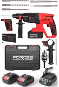 Resim Forces Power Germany Cordless Hıltı 88 W 10 Ah 4.2 Joule Çift Akülü Sjs Metal Şanzıman Kırıcı Delici Hilti Seti 
