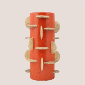 Resim Vitale Seramik Kızıl Summer Çiçeklik 22 22 39 Cm Renkli 