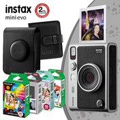 Resim Instax Mini Evo Siyah Fotoğraf Makinası ve Mega Hediye Seti Instax