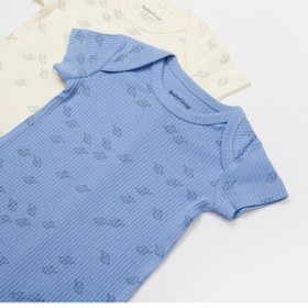 Resim BabyCosy Organik Modal Fil Baskılı 2 Li Kısa Kollu Tulum Csym11425 001 