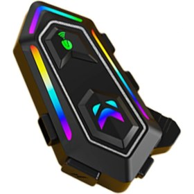 Resim Nrzsnt Karler Bass Krm2 Rgb Motosiklet Sürücüleri Için Ipx6 Su Geçirmez Özellikli Kablosuz Bluetooth Kulaklık - Siyah 