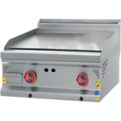 Resim CSA İnox Karacasan Endüstriyel 600 Seri Set Üstü Doğalgazlı Düz Pleyt Izgara 