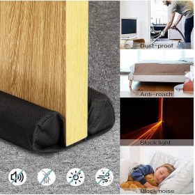 Resim Ankaflex Kapı Altı Rüzgar Önleyici Isı Işık Önleyici Isı Yalıtım Süngeri Rüzgarlık Toz Soğuk Sünger 3 Adet 