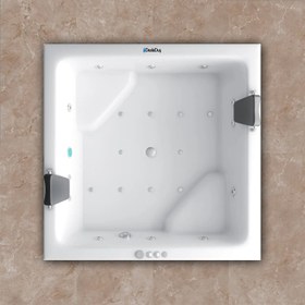 Resim Atos | Jakuzi | Oturmalı - 160x160 / Beyaz / 2 Kişilik 