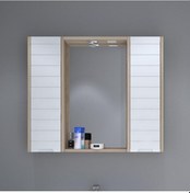 Resim Denko Mostar 90 Cm Mdf Lake Aynalı Banyo Dolabı Üst Modül Çok Renkli 