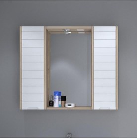 Resim Denko Mostar 90 Cm Mdf Lake Aynalı Banyo Dolabı Üst Modül Çok Renkli 