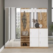 Resim Robin Home Lora Vestiyer Portmanto Ayakkabılık Atlantik Çam - Beyaz 