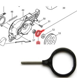Resim Makita Elektrikli Zincirli Ağaç Kesme Uc 3520 A ve Uc 4020 A Krank 450230-7 