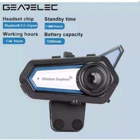 Resim Jokmae Su Geçirmez Bluetooth 5.0 Kask İçi İnterkom - Motosiklet İçin Kablosuz Kulaklık 