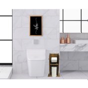 Resim Bk Home Doğal Masif Ahşap Tuvalet Kağıtlığı Ve Dekoratif Retro Ah (551052170) Bk