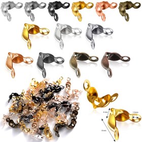 Resim 200 adet Bağlantı Tokası Metal Top Zincir Uç Kıvrımları Boncuk Bağlantı Parçaları DIY Takı Yapımı Bulguları için uygun 