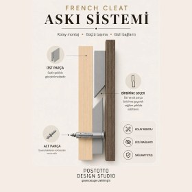 Resim Postotto MASİF AHŞAP ÇİFT KİŞİLİK YATAK BAŞLIĞI - PO ÖZEL TASARIM 170X85 CM 