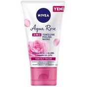 Resim Nivea Aqua Rose Peeling Maske 3 in 1 Temizleyici 150 ml 