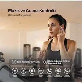 Resim Ttec Bluetooth Kulaklık Airbeat Crips Tws Ekstra Bass HD Ses Dokunmatik Kontrol 2 YIL GARANTİ 