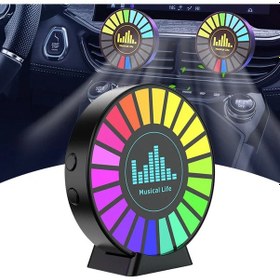 Resim Rgb Sese Duyarlı Ritim Animasyonlu Müzik Ekolayzer Şarjlı Kokulu 