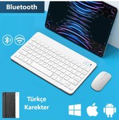 Resim DUHALINE GTX Jaculus V2 10.1" Gaming Tablet İçin Uyumlu Slim Şarjlı Türkçe Bluetooth Klavye ve Mouse Seti 