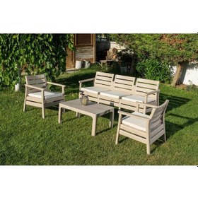 Resim Omnipazar Sy-2493 Solemare 3'lü Bahçe Oturma Grubu Koltuk Takımı 